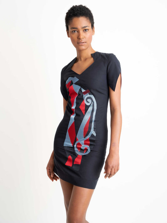 Designer Embroidered Dress - Yulia Marushko Anastasis Motif