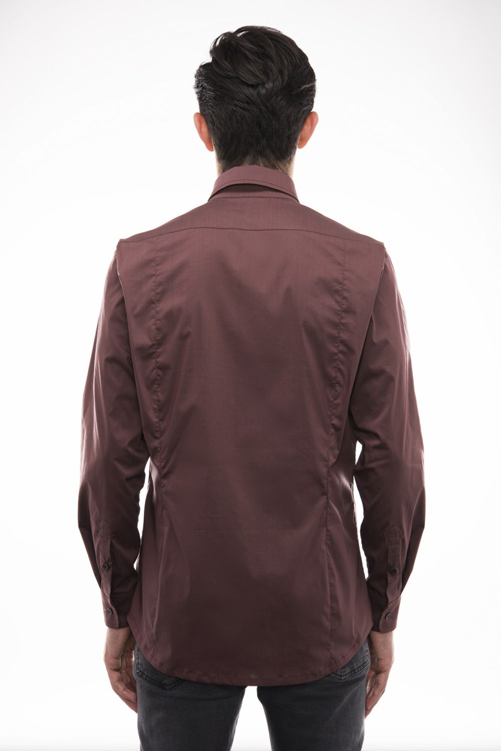 Embroidered Brown - Madeira shirt of MAKI HOMMES