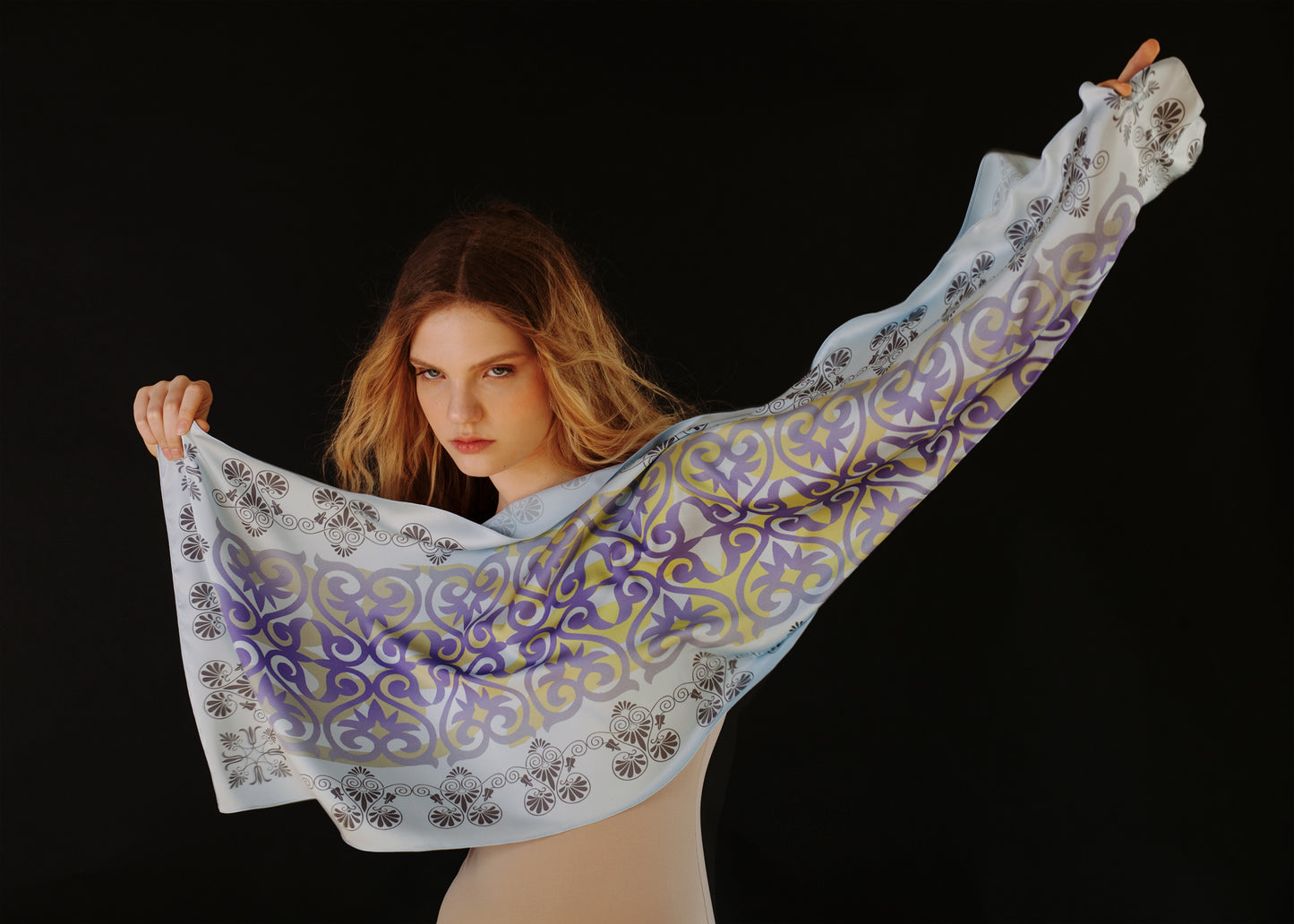 Silk scarf Journey to Byzantium