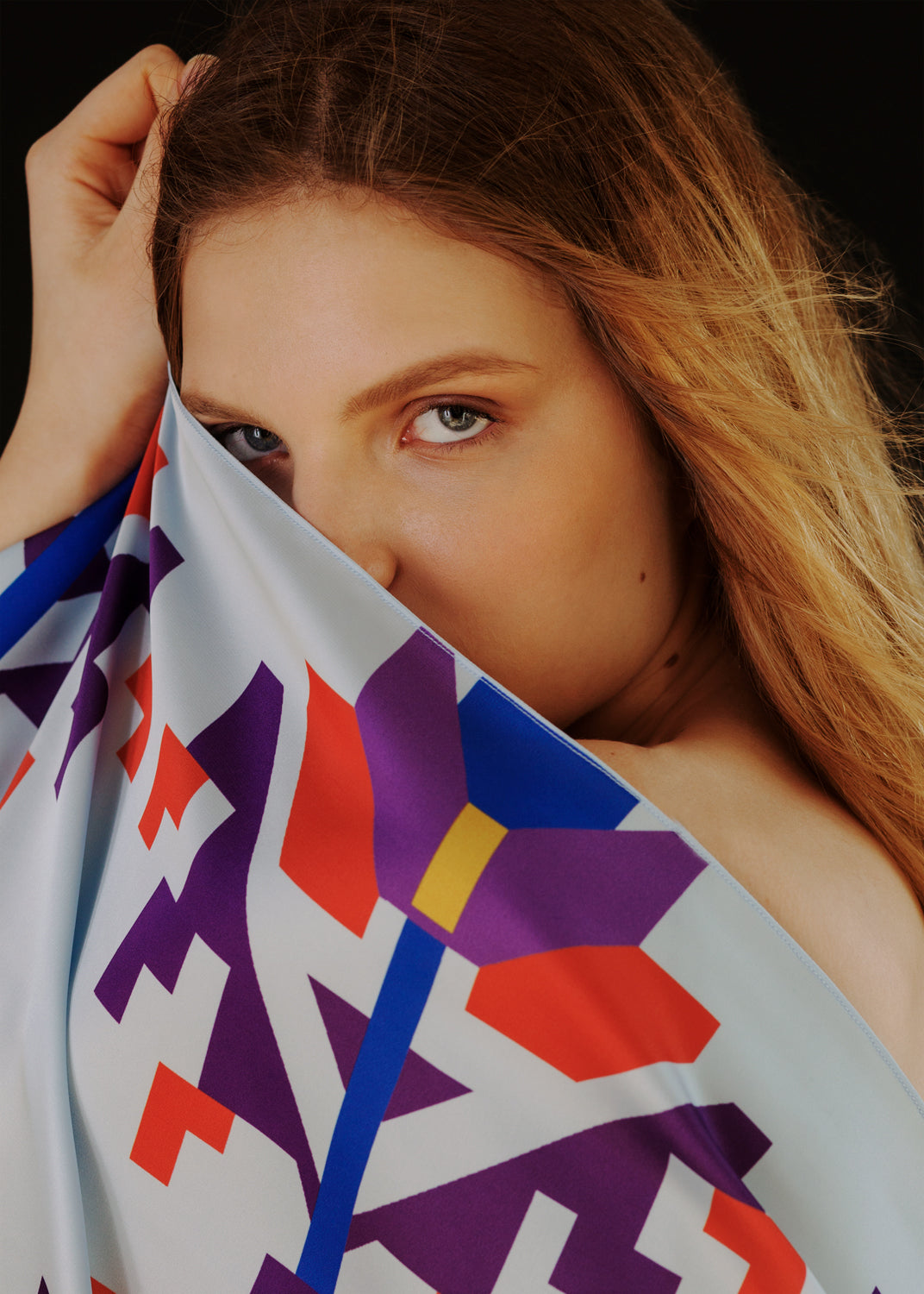 Tree of Life Silk Shawl – Ukrainian Ethnic Scarf, Lightweight & Elegant