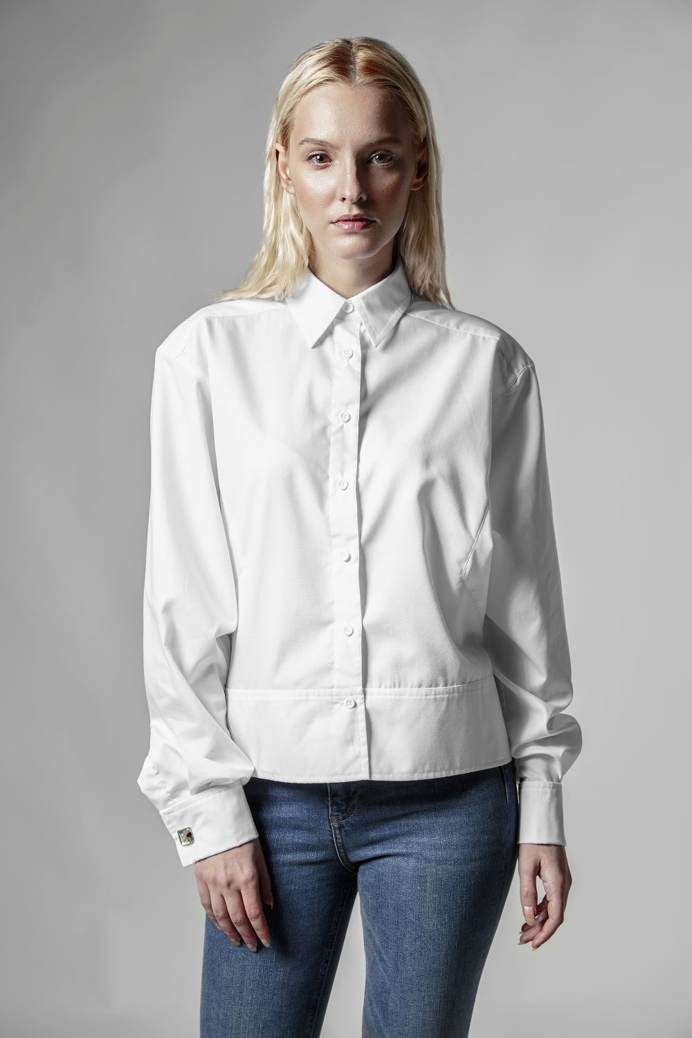 Oversize White Shirt with print Anastasis