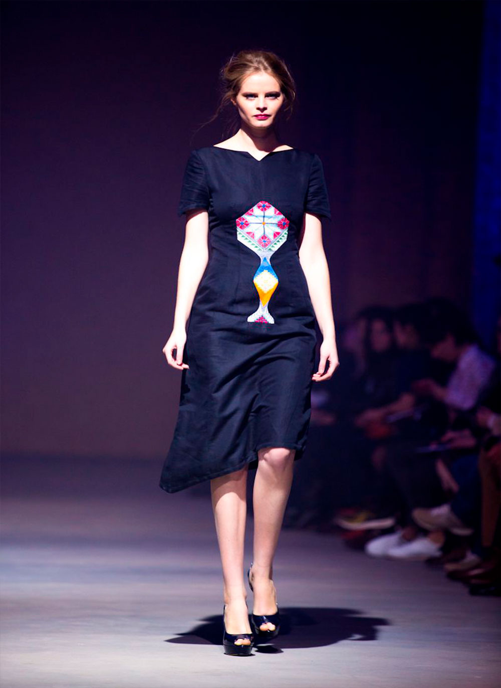 Women's Embroidered Dress - Symbolic Tree of Life Design