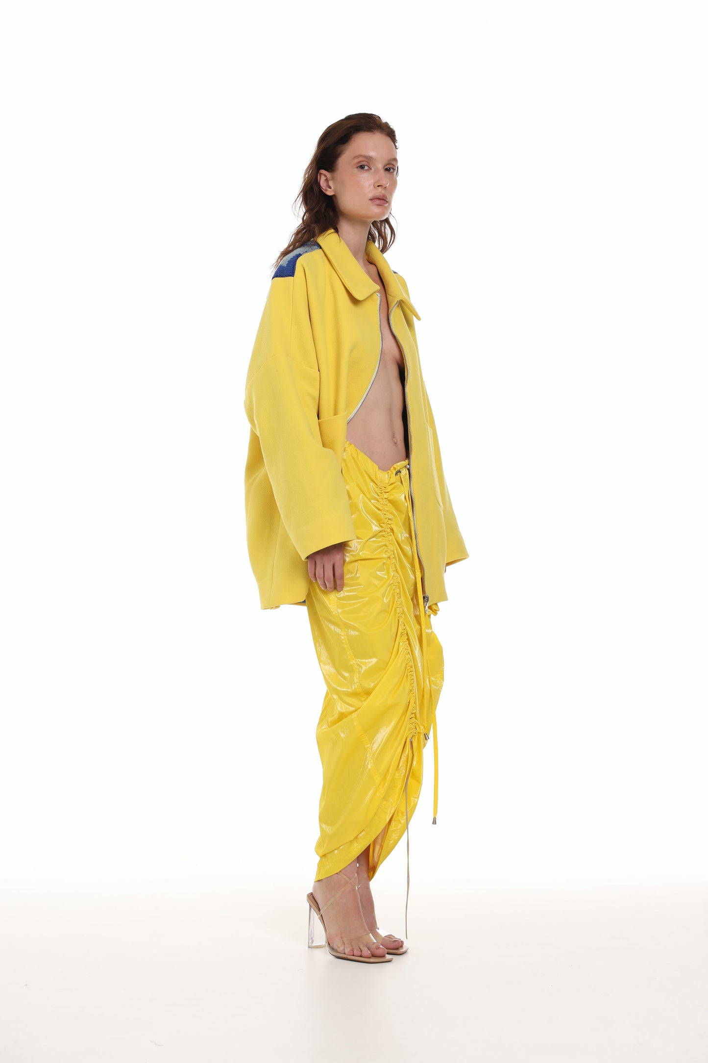 Унікальна жовта спідниця