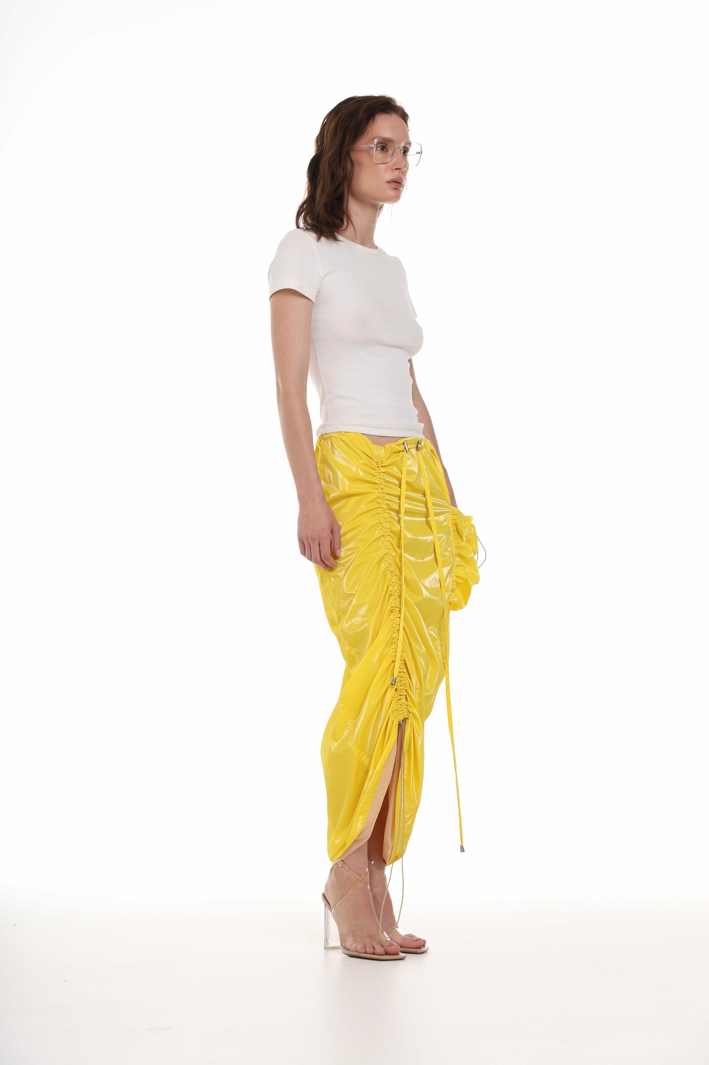 Унікальна жовта спідниця