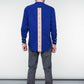 Blue Cotton Shirt - History Lines Embroidery