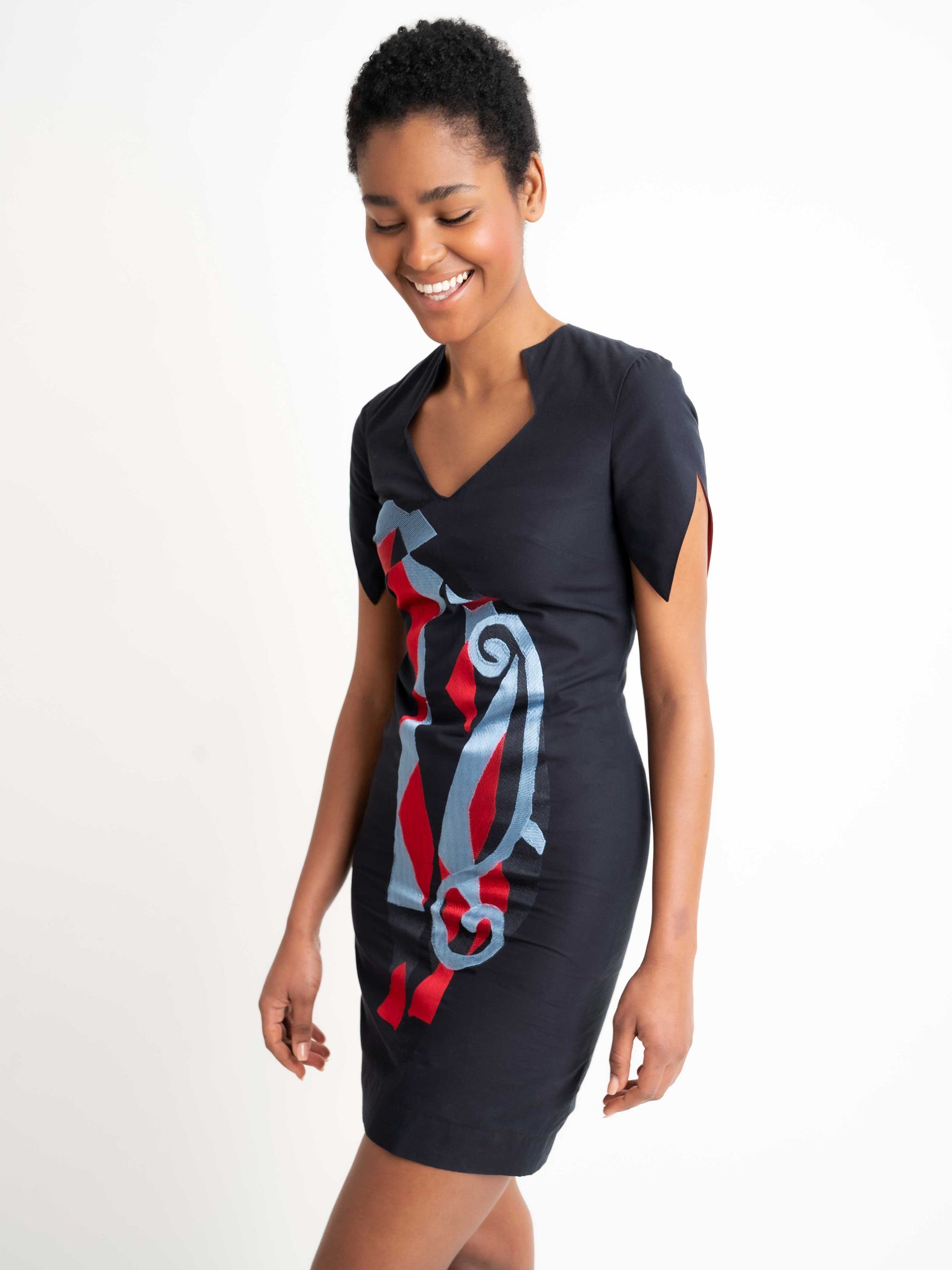Designer Embroidered Dress - Yulia Marushko Anastasis Motif