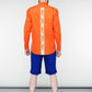 Hand-Embroidered Orange Shirt - Unique Grain Art