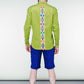 Khaki Cotton-Silk Shirt - Hourglass Embroidery Design