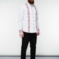 Light Grey Cotton Shirt - History Lines Embroidery