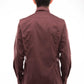 Men's Embroidered Shirt - Unique Brown Madeira Handmade Design