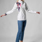 White Cotton Shirt - Oblique Buckle with Anastasis Print