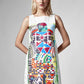 Dress with colourful print
