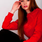 Red Sweatshirt with embroidery